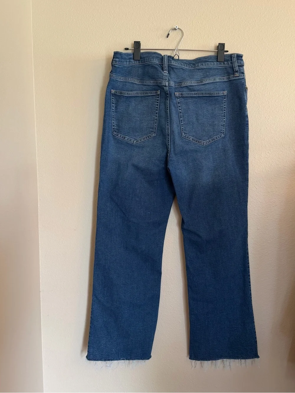 J. Crew Wide-Leg Flare Jeans in Dark Blue Wash